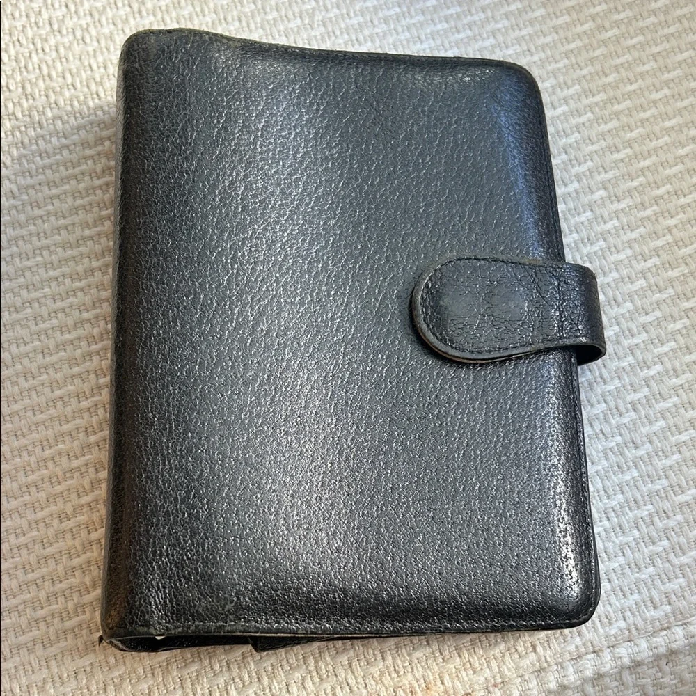 Gucci Black Leather Planner